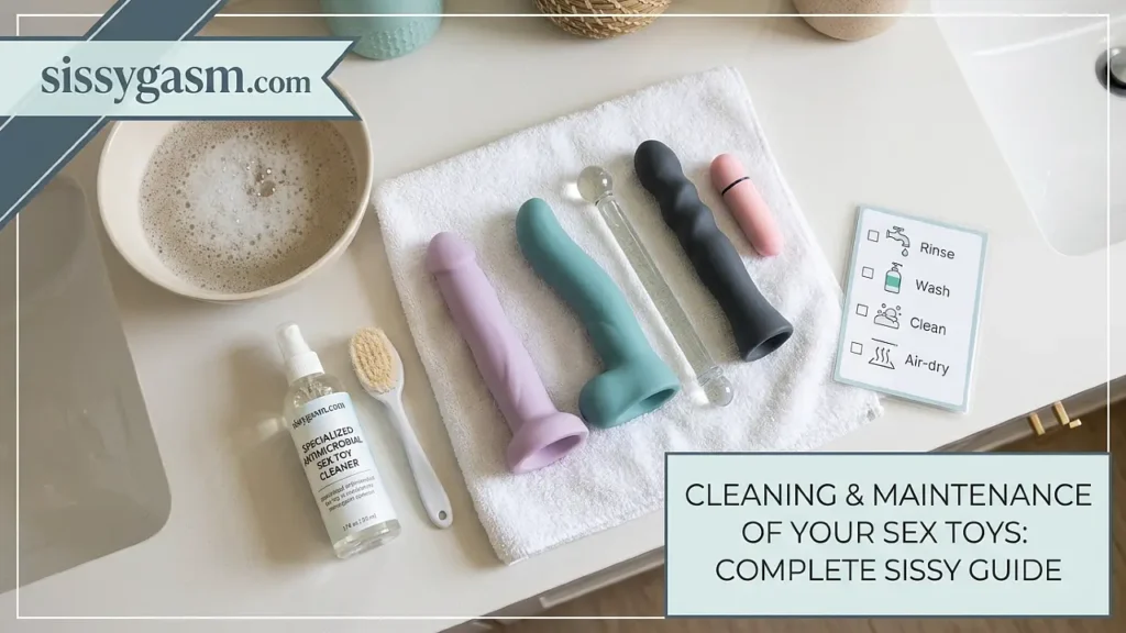 Cleaning and Maintenance of Your Sex Toys: Complete Sissy Guide